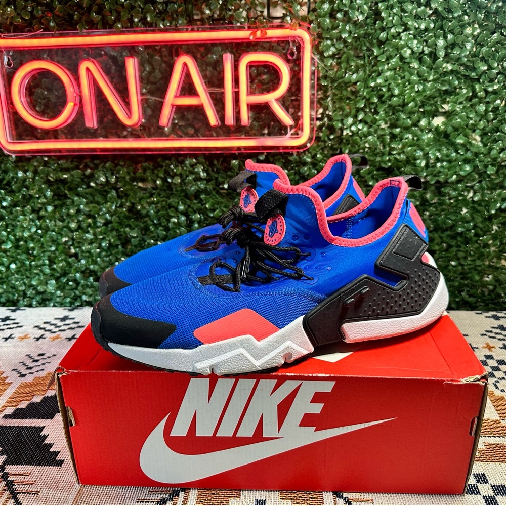 Nike Mens Air Huarache Drift AH7334-403 Blue Running Shoes Sneakers Size 12